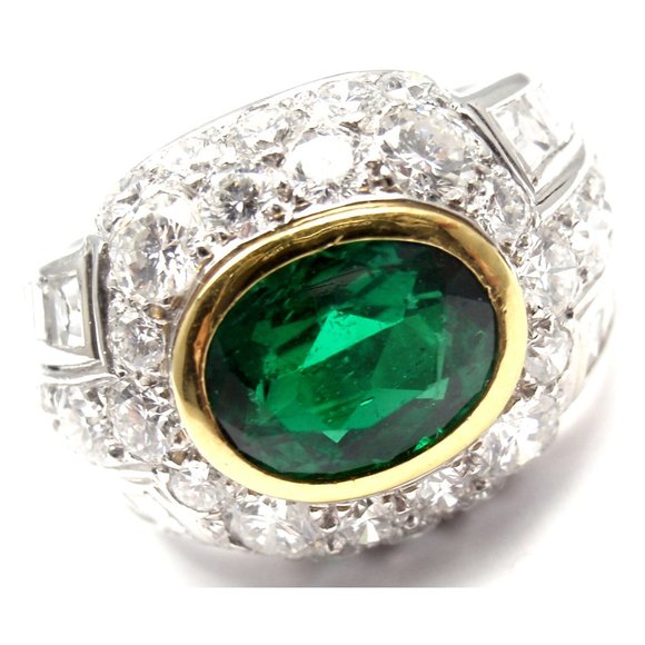 Rare! Authentic Patek Philippe Platinum Diamond Emerald   zCertificate - Picture 4 of 10